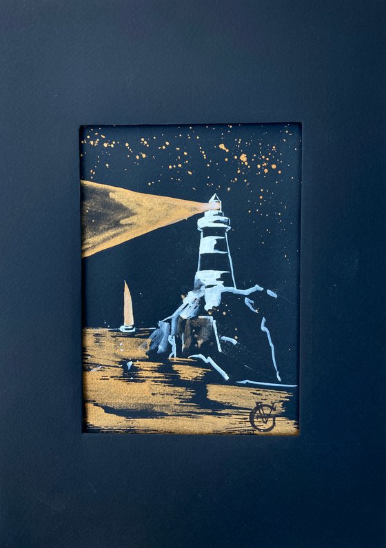 Black Lighthouse and Gold 2