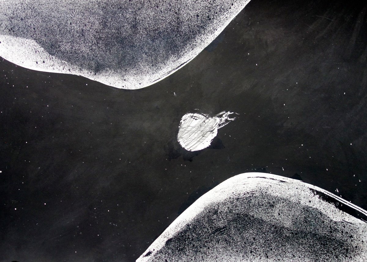 Expressive Abstract Painting By Elizabeth Anne Fox, 28 X 20, Accidental Degeneracies 14, Original Artwork