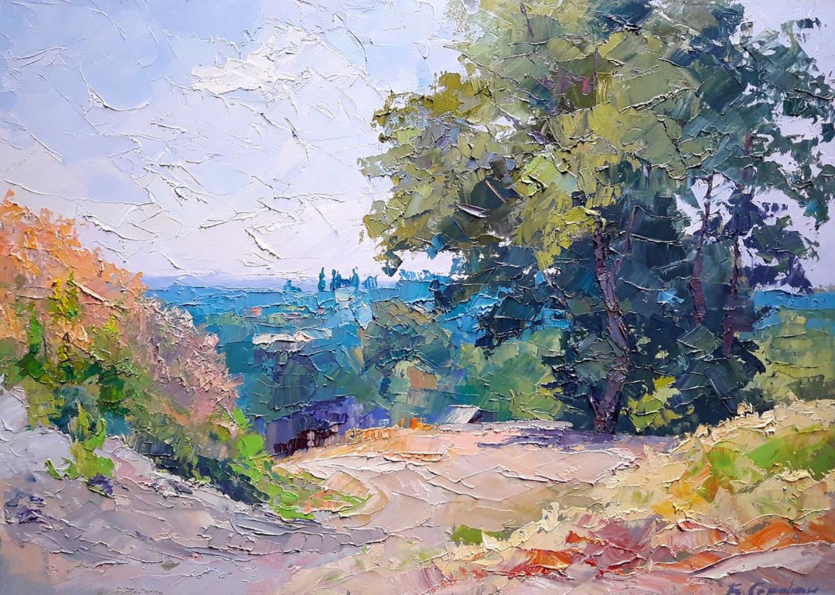 Oil painting Landscape tricks Serdyuk Boris Petrovich nSerb815 by Boris Serdyuk