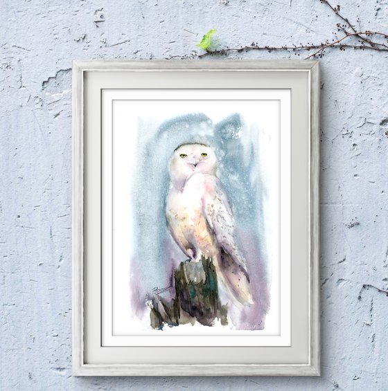 Snowy Owl Diptych
