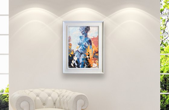 Female Nude Oil Painting on Canvas