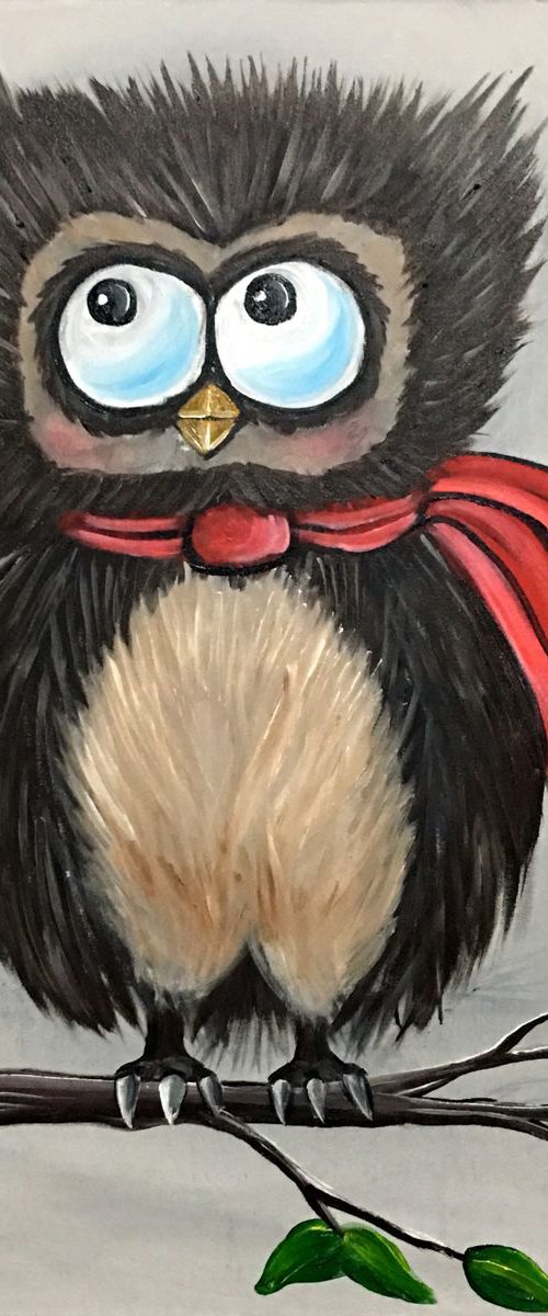 Winter Owl by Aisha Haider
