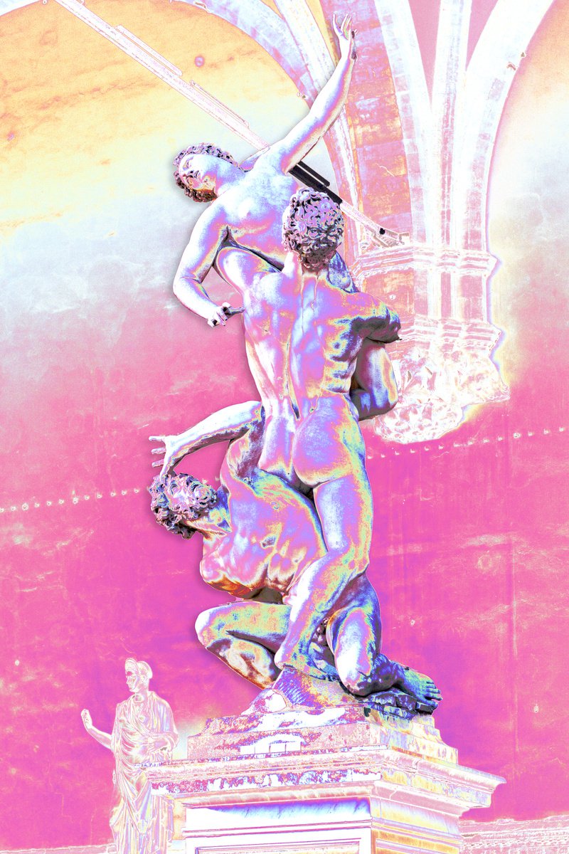 Impressionistic Print , Roman Sculpture Vi By Mattia Paoli, 39 X 59, Artwork For Sale On Artfinder