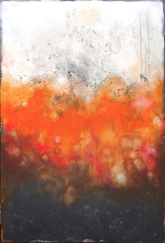 abstract orange (120 x 80 cm)