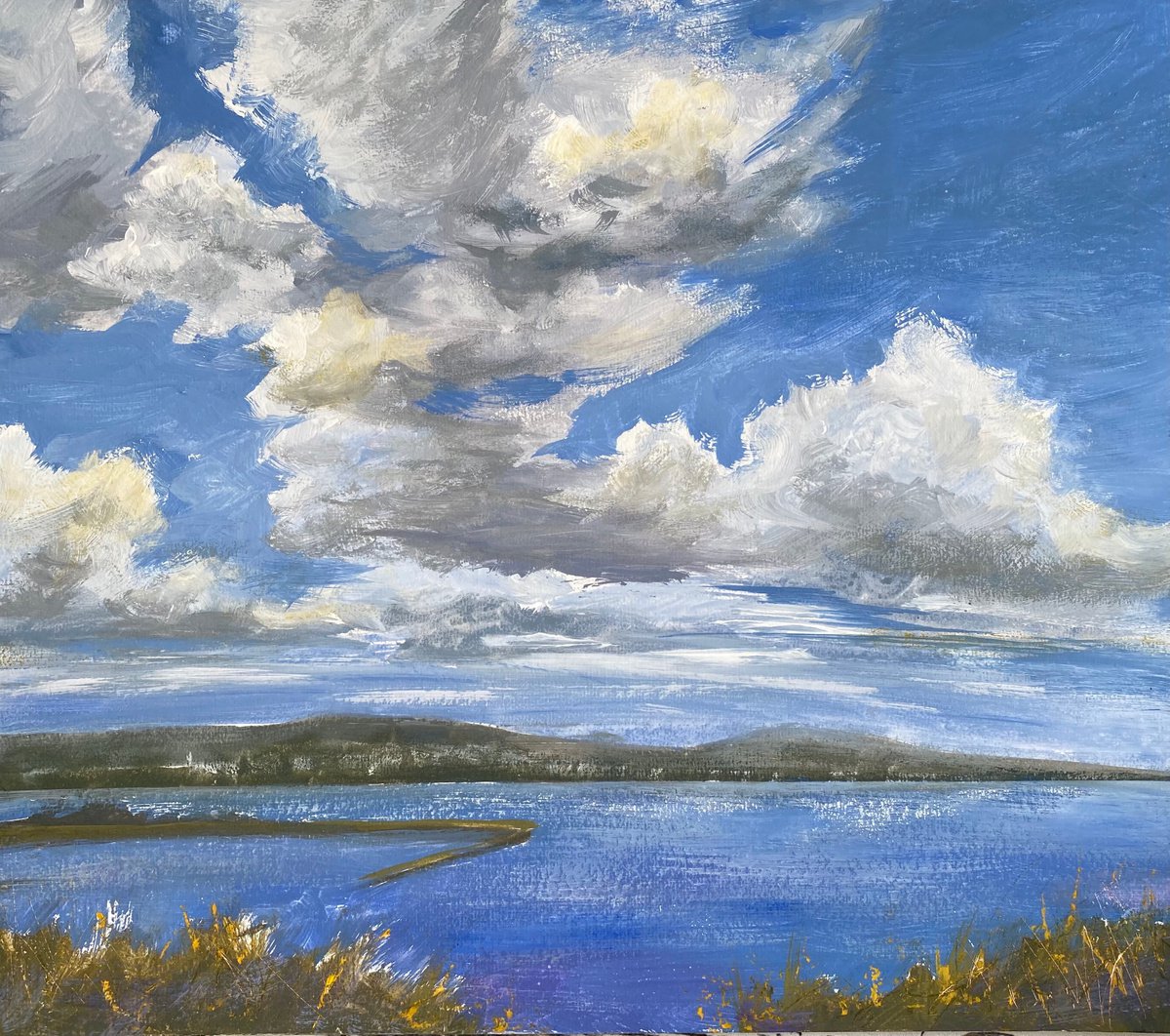Clouds over the lake by Anna Boginskaia