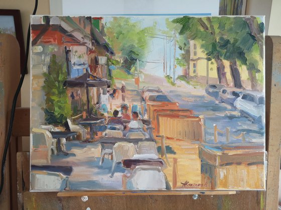 Hydrostone, plein air