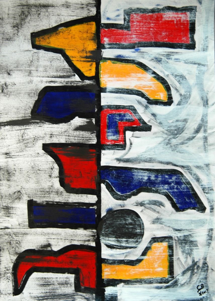 ABSTRACT ON PAPER. 33 by Conrad Bloemers