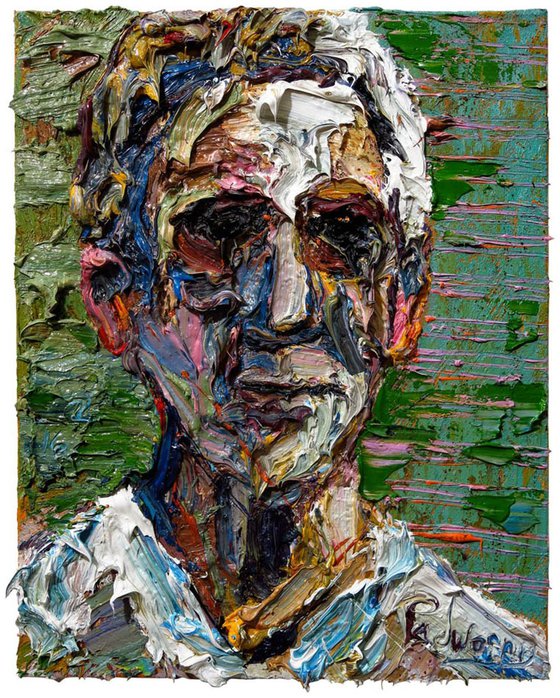 Original Oil Painting Portrait Expressionism