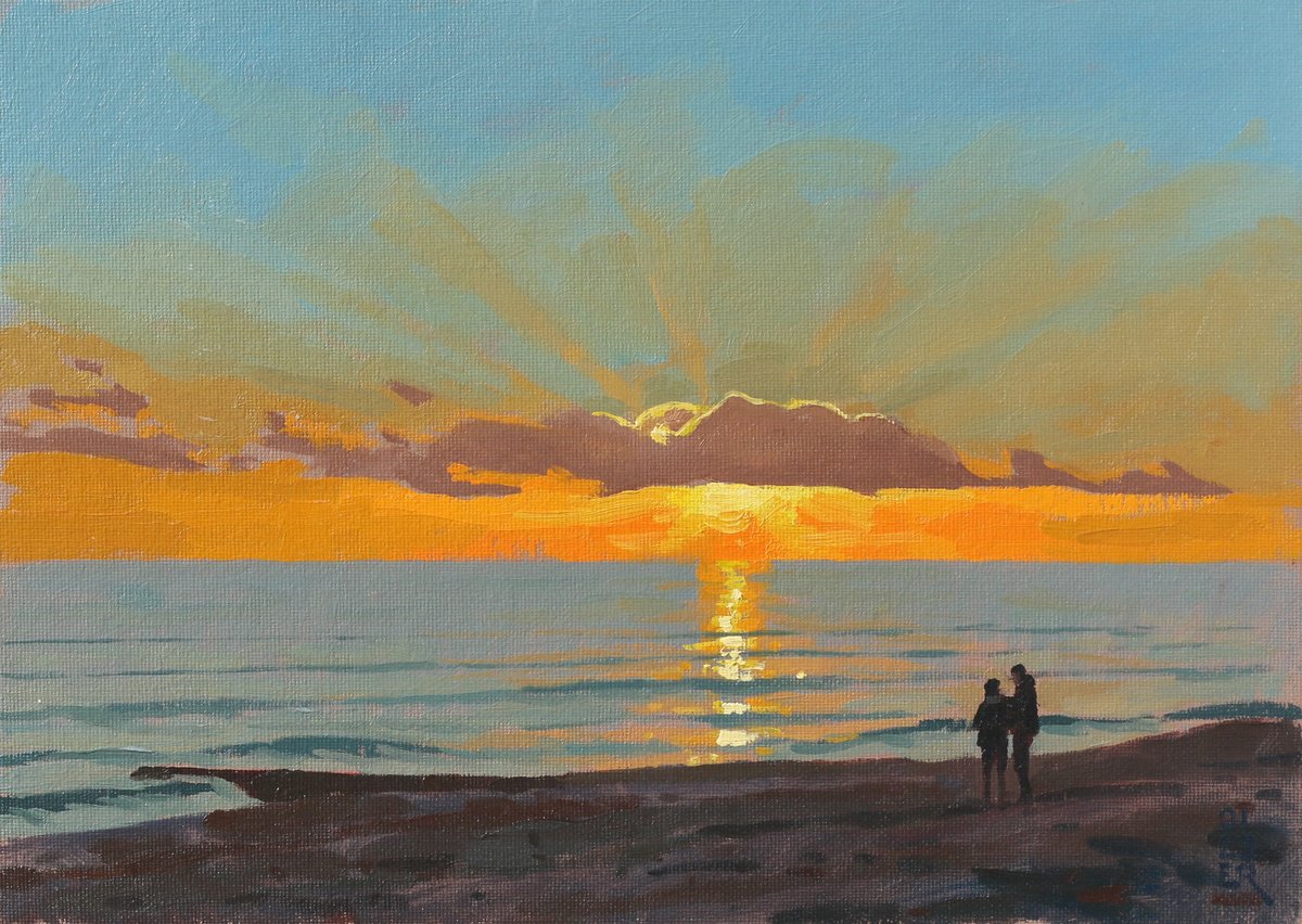 Sunset Walk, Hove Beach by Elliot Roworth