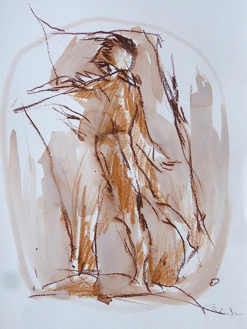 The Single Figure 23-8, 24x32 cm by Frederic Belaubre