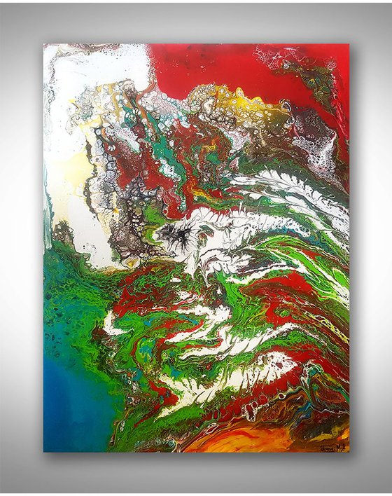 Fluid Acrylic Art Sale, Original Modern Art, Modern Wall Art, abstract colorful art, colorful abstract painting, abstract colorful art