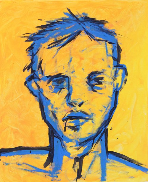 Blue portrait 2 by Mark Barrable