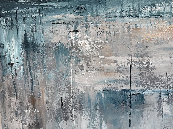 Tides of Illumination-blue indigo seascape