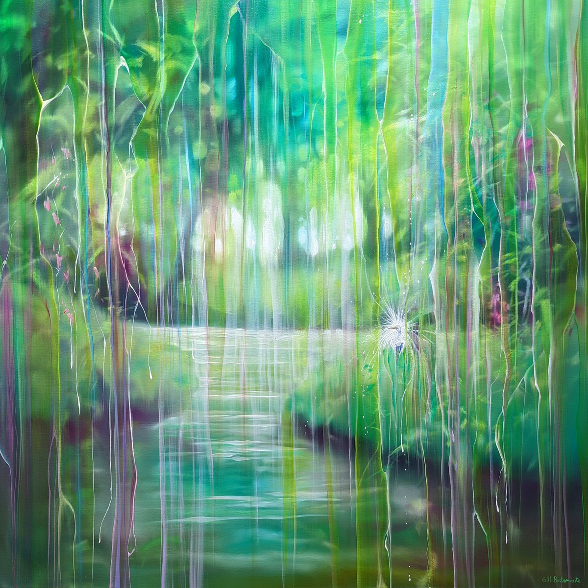 Emanation is a semi-abstract contemporary landscape by Gill Bustamante