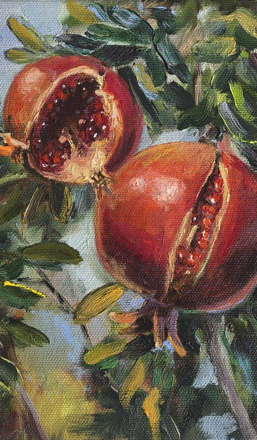 Pomegranate tree by Leyla Demir