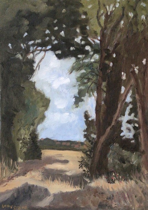 The path to Margate, an original oil painting. by Julian Lovegrove Art