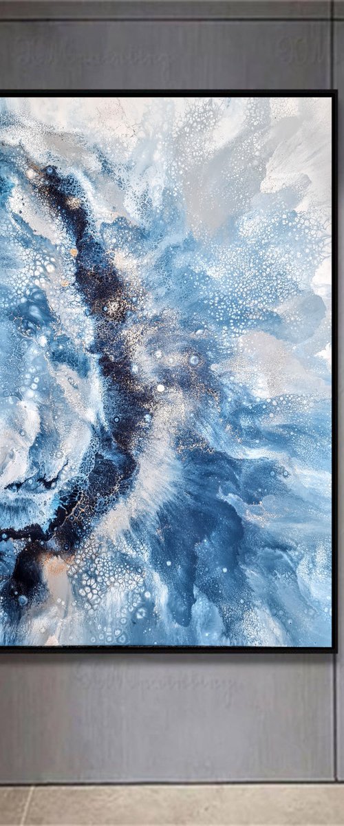 Blue Sapphire (80x120cm) by Eleni Denart