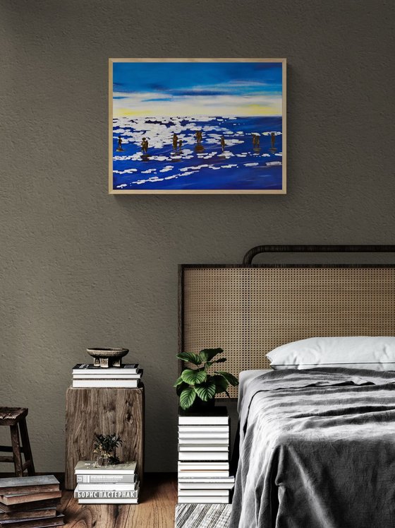 Blue Sea Silhouettes