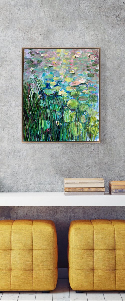 Summer Lilly Pond 3 by Ayse McGowan
