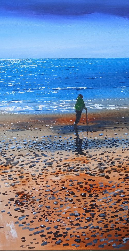 Walking Beach Sunset by Cathal Gallagher