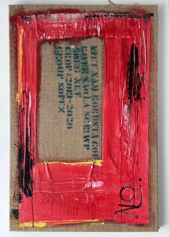 Recycled Art - Red door