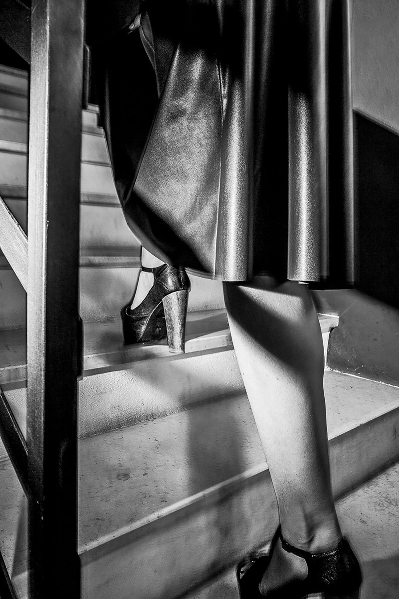 Legs on the stairs by Salvatore Matarazzo