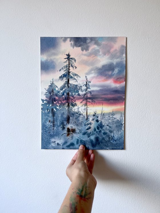 Winter Forest Sunset #2