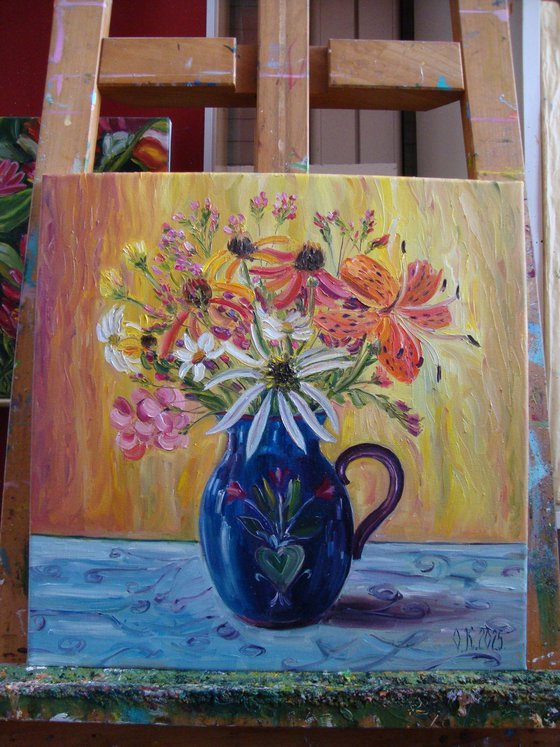 Blue vase
