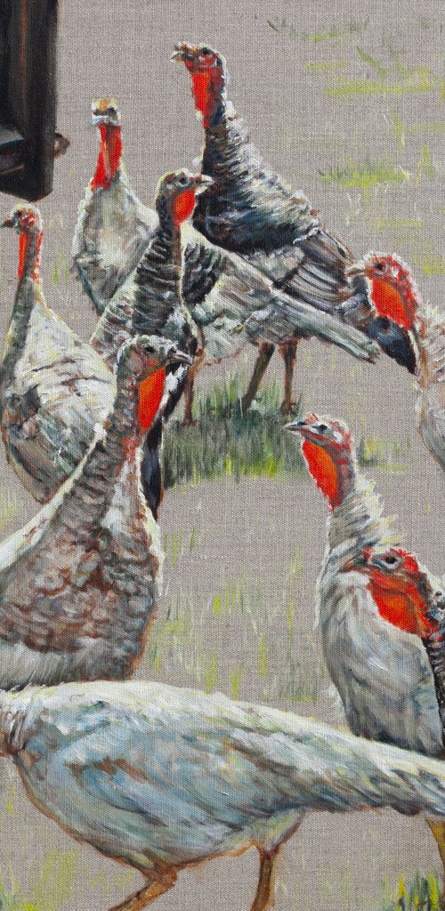 Turkeys by Liudmila Pisliakova