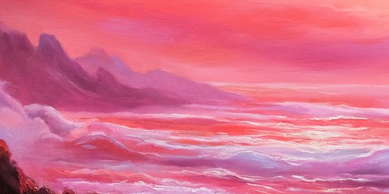 Red Seascape Fantasy