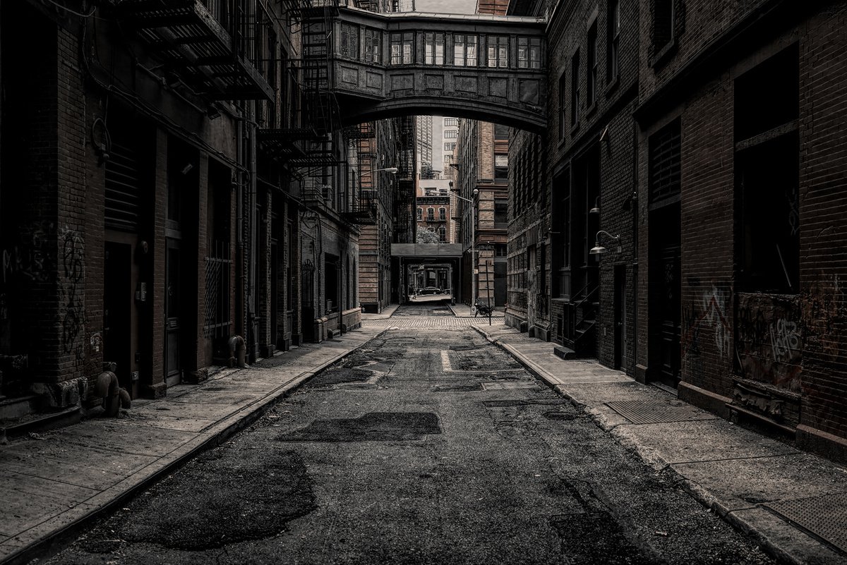 Impressionistic Cityscapes Photograph By Nick Psomiadis, 53 X 35", Staple Street, Original Artwork