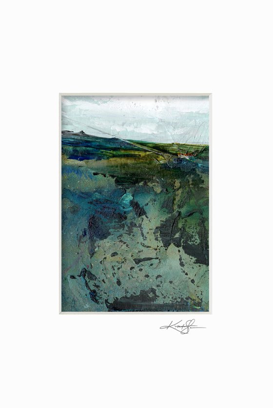 Mystical Land Collection 14 - 3 Textural Landscape Paintings by Kathy Morton Stanion
