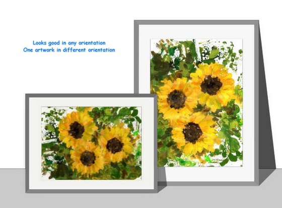 Contemporary Sunflowers 1