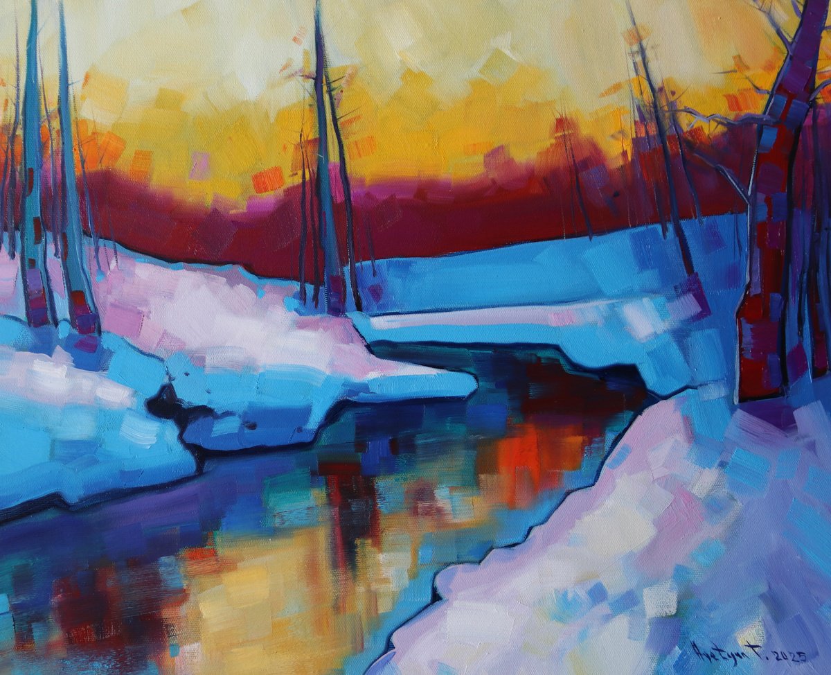 Winter Morning By Tigran Avetyan, 20 X 16, Artwork For Sale On Artfinder