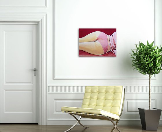 "Relax" - nude & erotic, figurative contemporary modern art