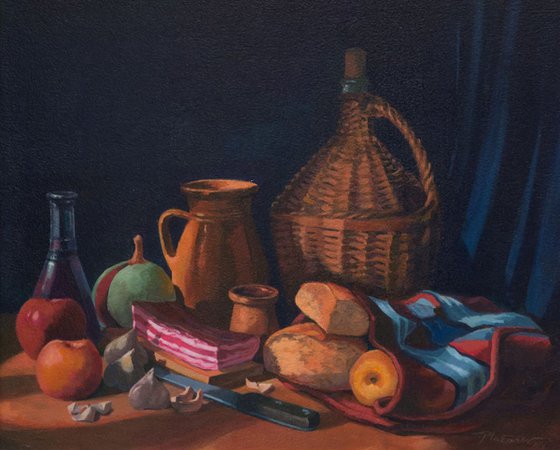 Still life with bacon