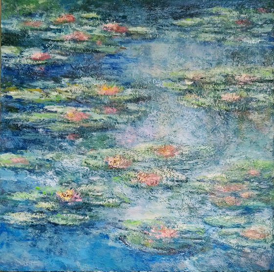 Water Lilies. Original oil painting (2021)