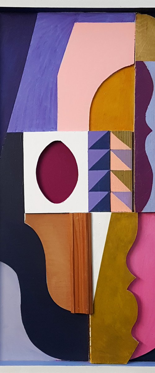 Relief with Plum Oval by Liam Hennessy