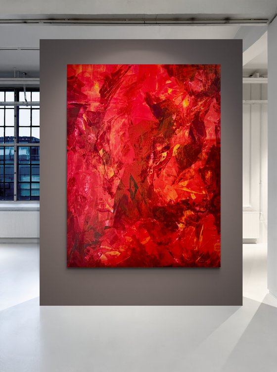 Terra M 3624 red abstract