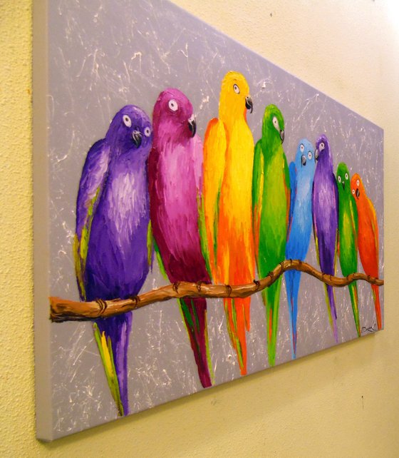 Parrots friends