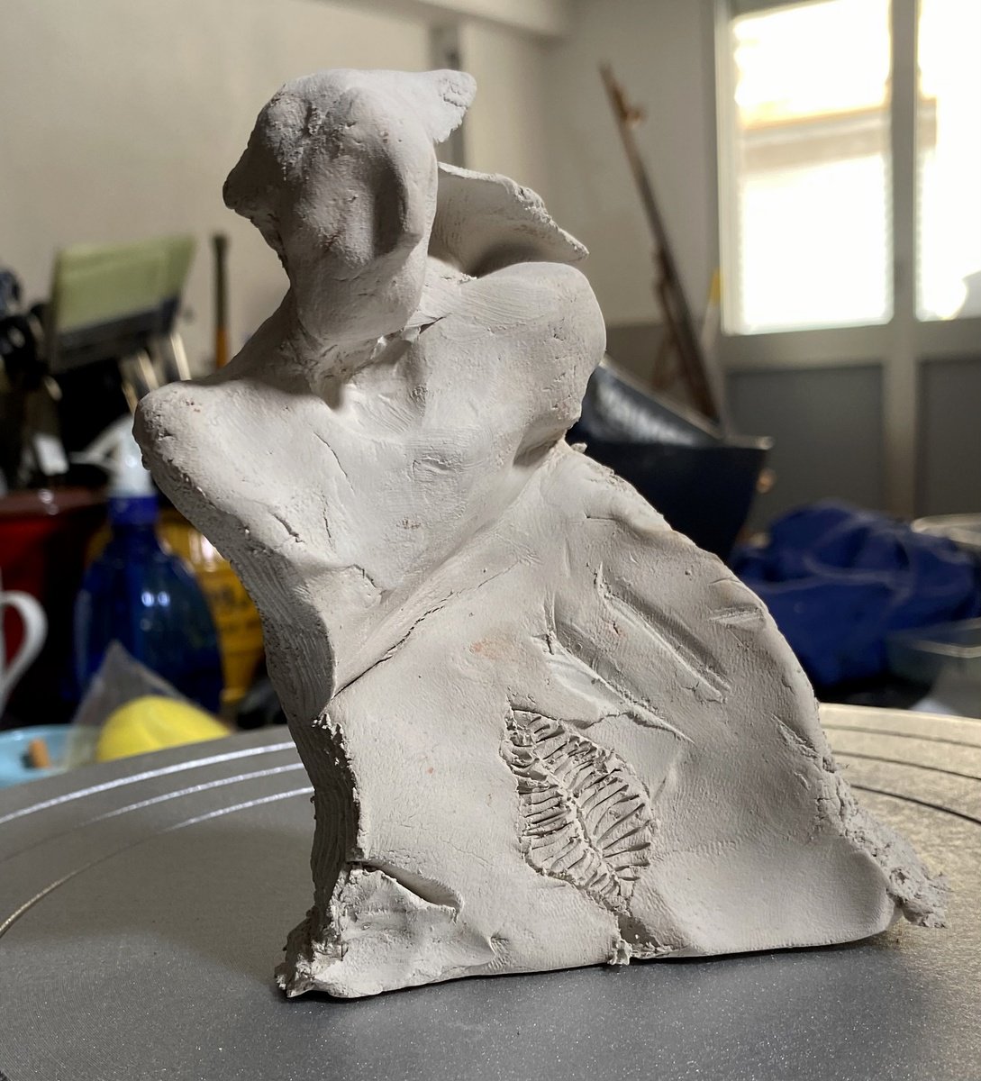 Abstract Clay Sculpture , Vento By YS?rei, 4 X 5, Artwork For Sale On Artfinder