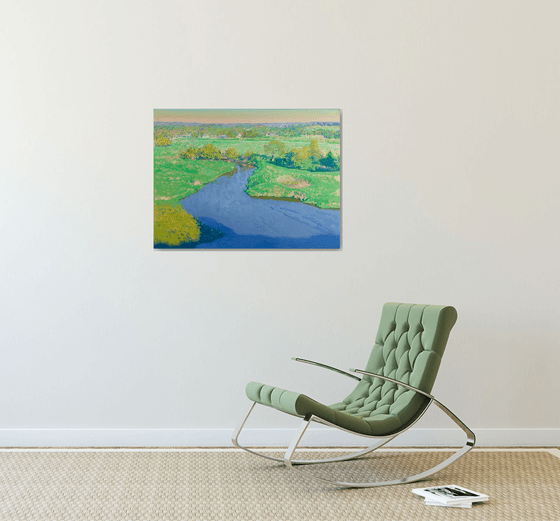 Evening. Protva River