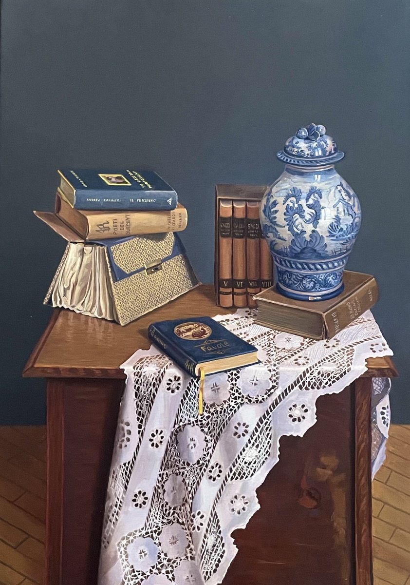 Still Life Oil Painting By Yana Rikusha, 20 X 28", Fairytale Time, Original Artwork