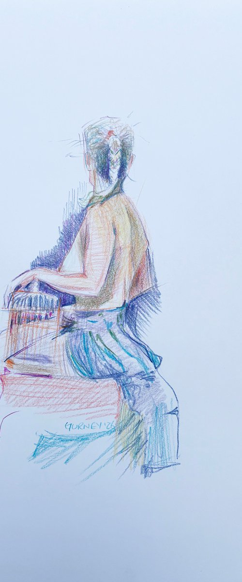 Topless lady by Paul Gurney