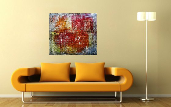I'll solve it! (n.284) - 90 x 80 x 2,50 cm - ready to hang - acrylic painting on stretched canvas