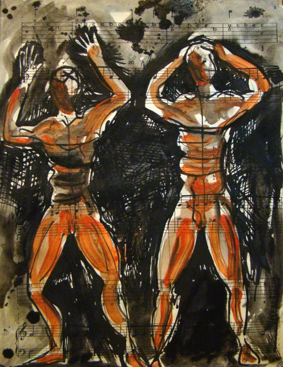 Two Standing Figures