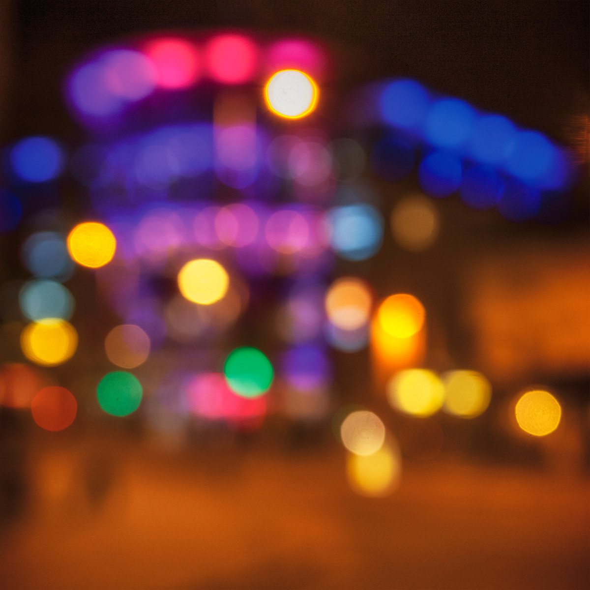 City Lights 13. Limited Edition Abstract Photograph Print #1/15. Nighttime abstract photo... by Graham Briggs