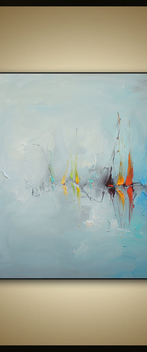 Sea decor, Abstract Oil Painting on Canvas by Stanislav Lazarov