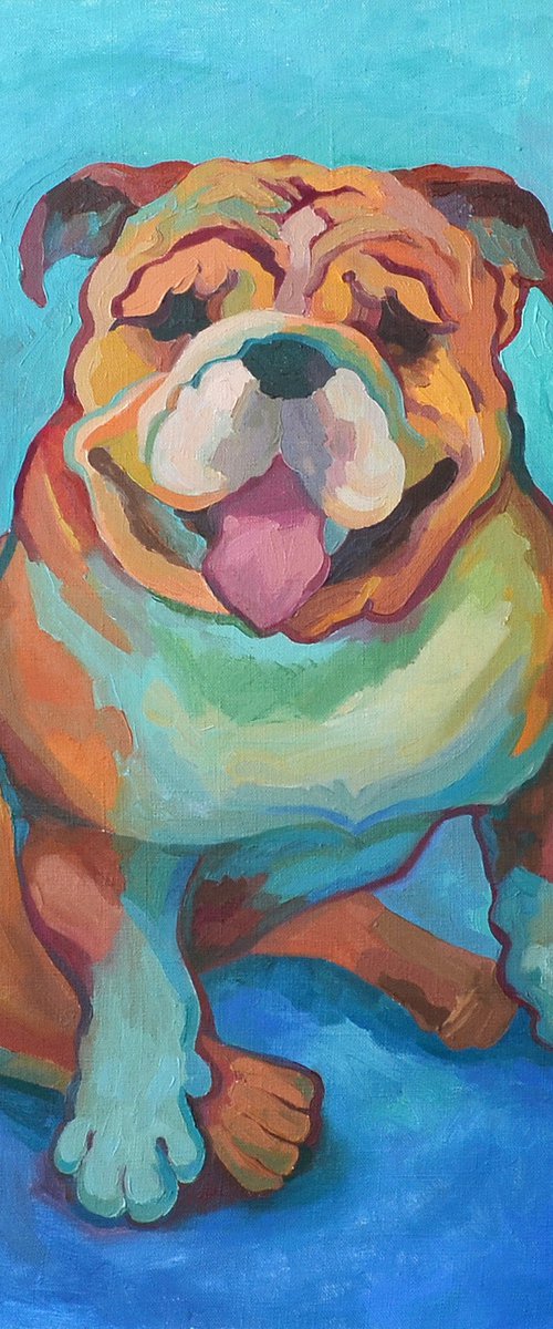 English Bulldog Djipsy by Julia Logunova