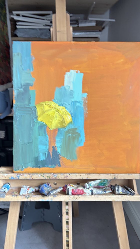 Yellow umbrella